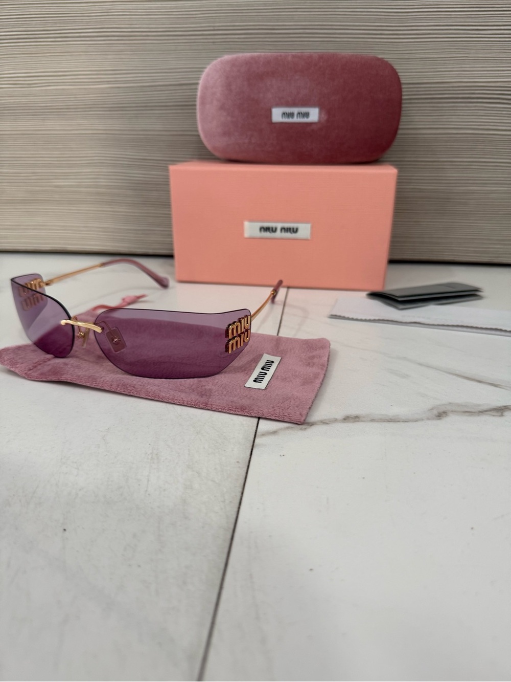 MIU MIU MUA51S Purple/Gold Women's Sunglasses